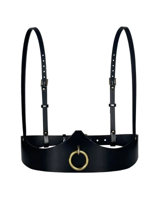 Foto van product Haute Cuir Riem 'Ringed Venus Underbust Harness' zwart