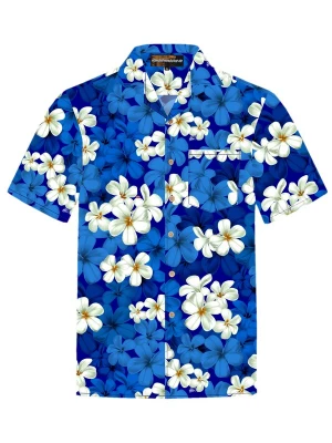 Foto van product Hawaiihemdshop.de Overhemd 'Hawaiihemd "Classic Blue"' blauw