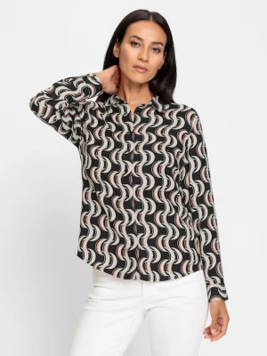 Foto van product heine Blouse koraal / zwart / wit