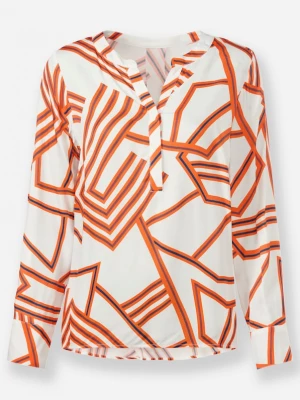 Foto van product heine Blouse marine / oranje / wit