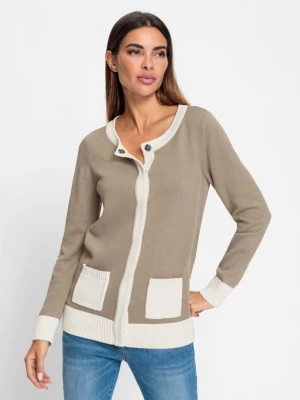 Foto van product heine Gebreid vest ecru / bruin