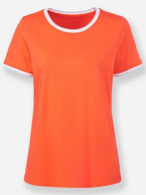 Foto van product heine Shirt oranje / zilver / wit
