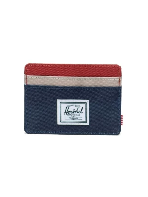 Foto van product Herschel Portemonnee 'Charlie Cardholder Black Iris Red Ochre Twill' rood