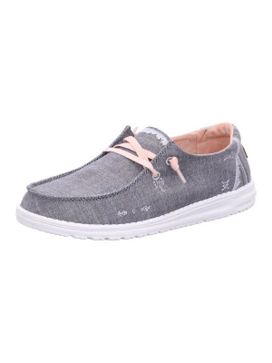 Foto van product HEY DUDE Veterschoen grijs / abrikoos / wit