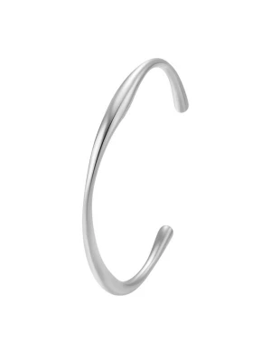 Foto van product Hey Happiness Armband 'Curve Bangle' zilver