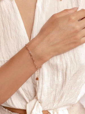 Foto van product Hey Happiness Armband 'Multi Hearts' rose-goud