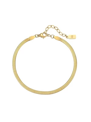 Foto van product Hey Happiness Armband 'Serpent Flat' goud