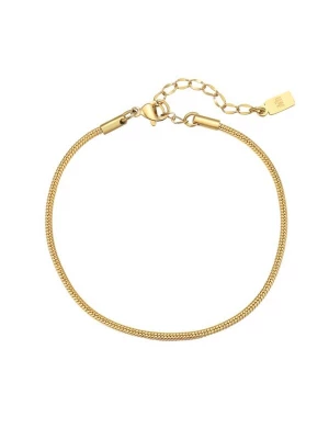 Foto van product Hey Happiness Armband 'Snake Wave' goud