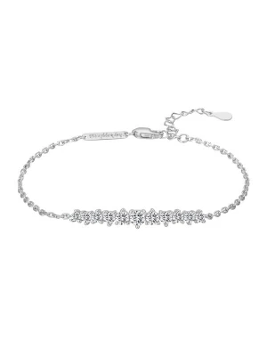 Foto van product Hey Happiness Armband 'Tennis Glow' zilver