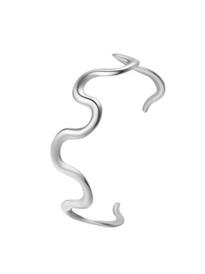Foto van product Hey Happiness Armband 'Wavy Flow' zilver