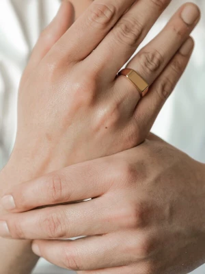 Foto van product Hey Happiness Ring 'Signet' goud