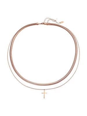 Foto van product Hey Happiness Sieraden set 'Iconic Cross' rose-goud