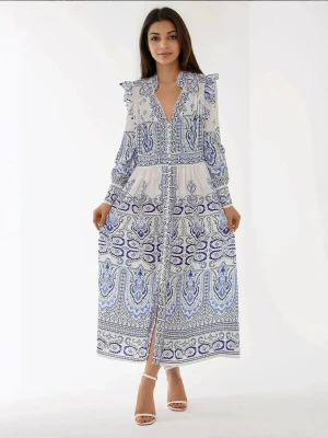 Foto van product Hiccup Blousejurk royal blue / koningsblauw / duifblauw / zwart / wit
