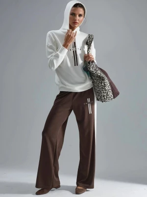 Foto van product Hiccup Joggingpak chocoladebruin / wit
