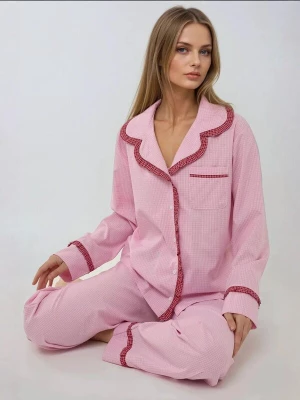 Foto van product Hiccup Pyjama rosa / donkerrood / wit