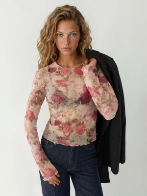 Foto van product Hiccup Shirt beige / groen / pink / donkerrood