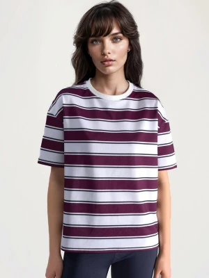 Foto van product Hiccup Shirt wijnrood / zwart / wit
