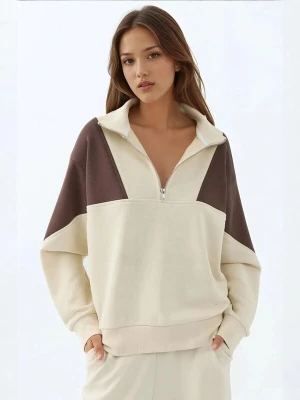 Foto van product Hiccup Sweatshirt donkerbruin / natuurwit