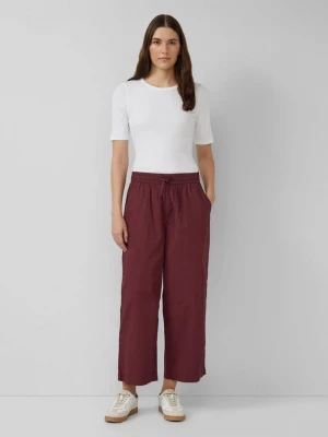 Foto van product High rise culotte met elastische band en steekzakken s.Oliver rood