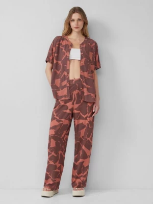 Foto van product Hoge viscose broek met print QS