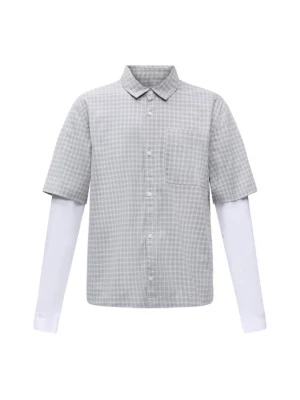 Foto van product HOLLISTER Overhemd grijs / lichtgrijs / wit