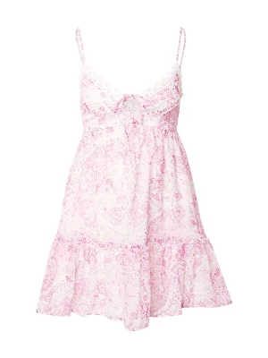 Foto van product HOLLISTER Zomerjurk 'BARE FESTIVAL' pastelgroen / pink / rosa / wit
