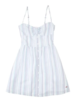 Foto van product HOLLISTER Zomerjurk lichtblauw / donkerblauw / wit