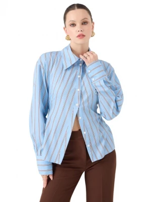 Foto van product HOLLY LOLLY Blouse lichtblauw / zwart / wit