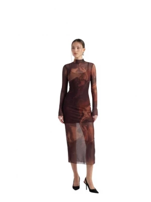 Foto van product HOLLY LOLLY Jurk donkerbruin / brons