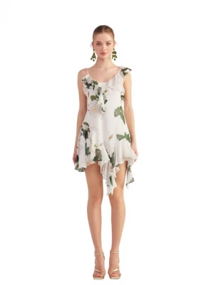 Foto van product HOLLY LOLLY Jurk geel / spar / wit