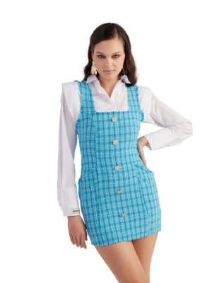 Foto van product HOLLY LOLLY Jurk marine / azuur / wit