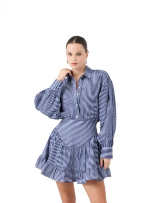 Foto van product HOLLY LOLLY Jurk navy / wit