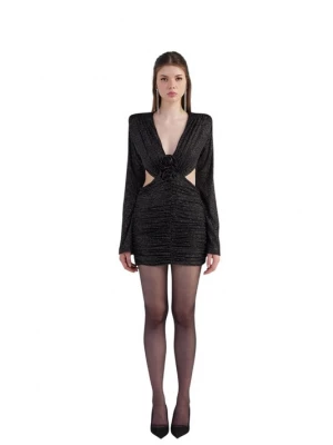 Foto van product HOLLY LOLLY Jurk zwart / zilver