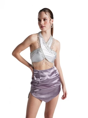 Foto van product HOLLY LOLLY Top lichtgrijs / zilver