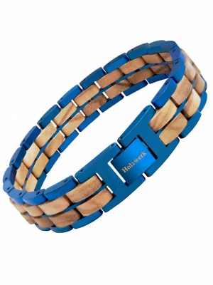 Foto van product Holzwerk Armband 'OBERSEE' blauw
