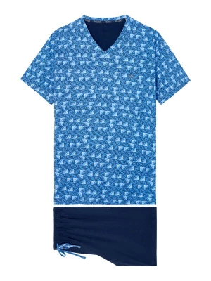 Foto van product HOM Pyjama kort ' Sleepwear Beachcomber ' blauw / donkerblauw