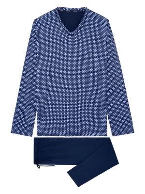 Foto van product HOM Pyjama lang ' Long Sleepwear Hampton ' navy
