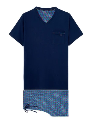 Foto van product HOM Pyjama lang ' Sleepwear Bellagio ' navy / pink