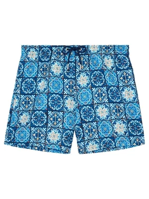 Foto van product HOM Zwemshorts ' Beach Boxer Maiolica ' blauw
