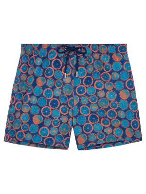 Foto van product HOM Zwemshorts ' Beach Boxer Trapani ' navy / oranje