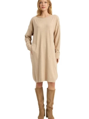 Foto van product HOME STORE Gebreide jurk beige
