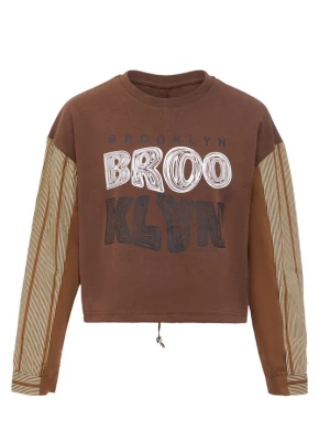 Foto van product HOMEBASE Sweatshirt beige / bruin / zwart