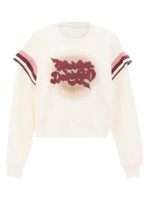 Foto van product HOMEBASE Sweatshirt chocoladebruin / lichtroze / bordeaux / wit