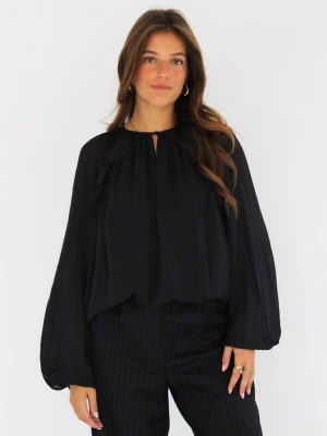 Foto van product Honnête Atelier Blouse 'Edith' donkerblauw