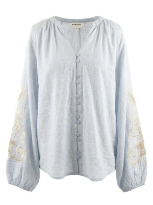 Foto van product Honnête Atelier Blouse 'Gloria' lichtblauw