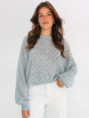 Foto van product Honnête Atelier Gebreid vest 'Sky' hemelsblauw