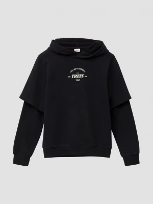 Foto van product Hoodie in een gelaagde look met een knusse binnenkant s.Oliver zwart