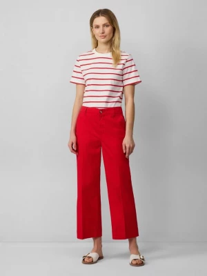 Foto van product Hoog uitgesneden culottes van stretchkatoen met geperste plooien s.Oliver rood