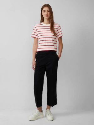 Foto van product Hoog uitgesneden culottes van stretchkatoen met geperste plooien s.Oliver zwart