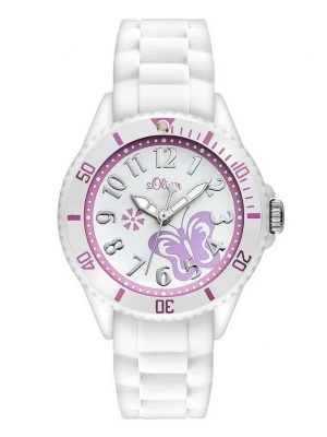 Foto van product Horloge met vlinderwijzerplaat s.Oliver crème
